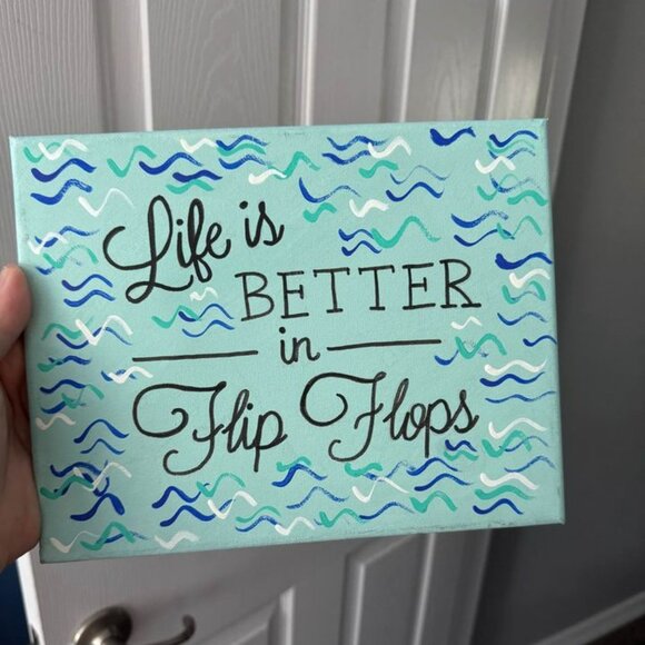 Beach themed canvas - Picture 1 of 2
